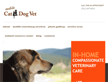 Tablet Screenshot of mobilecatanddogvet.com